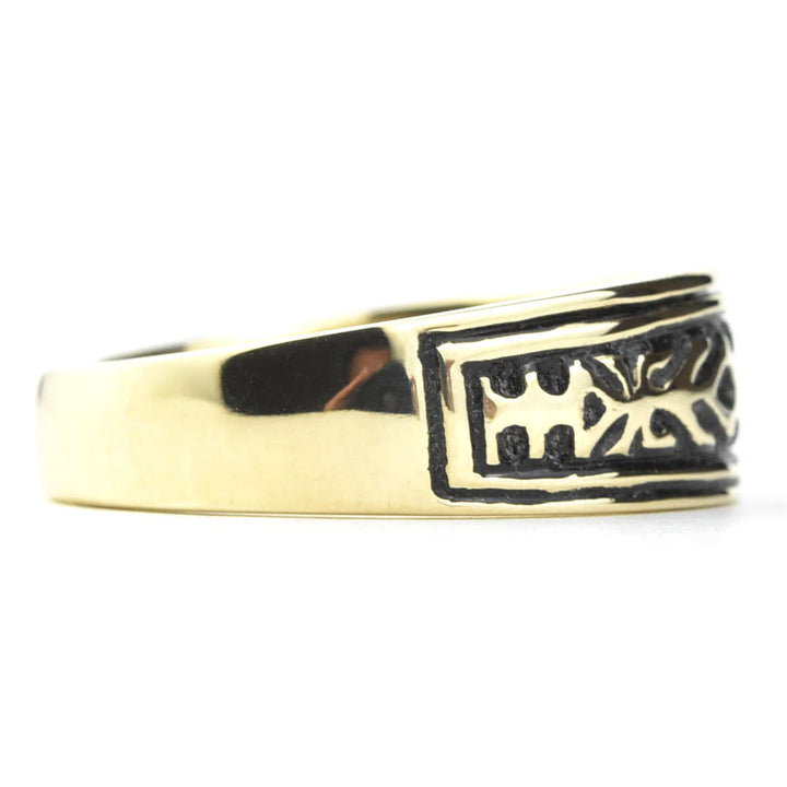 Two Thistles Ring in 10k Yellow Gold - Goldmakers Fine Jewelry
