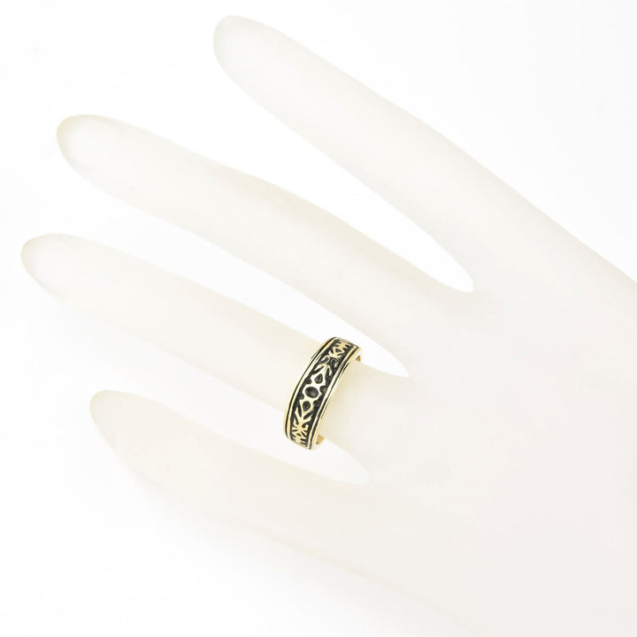 Two Thistles Ring in 10k Yellow Gold - Goldmakers Fine Jewelry