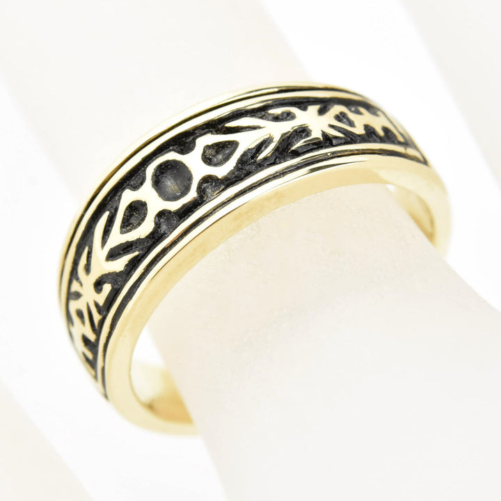 Two Thistles Ring in 10k Yellow Gold - Goldmakers Fine Jewelry