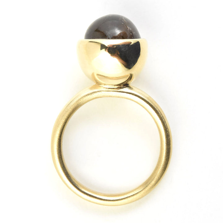 Cat's Eye Tourmaline Lollipop Ring in Gold - Goldmakers Fine Jewelry