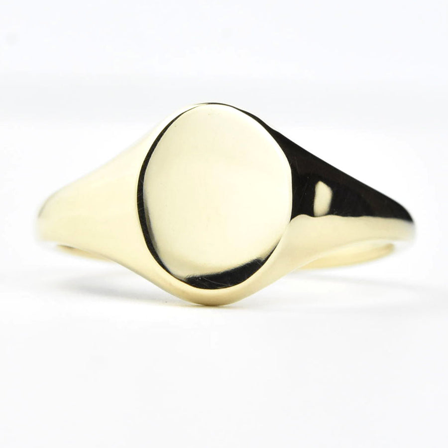 10k Yellow Gold Signet Ring - Goldmakers Fine Jewelry