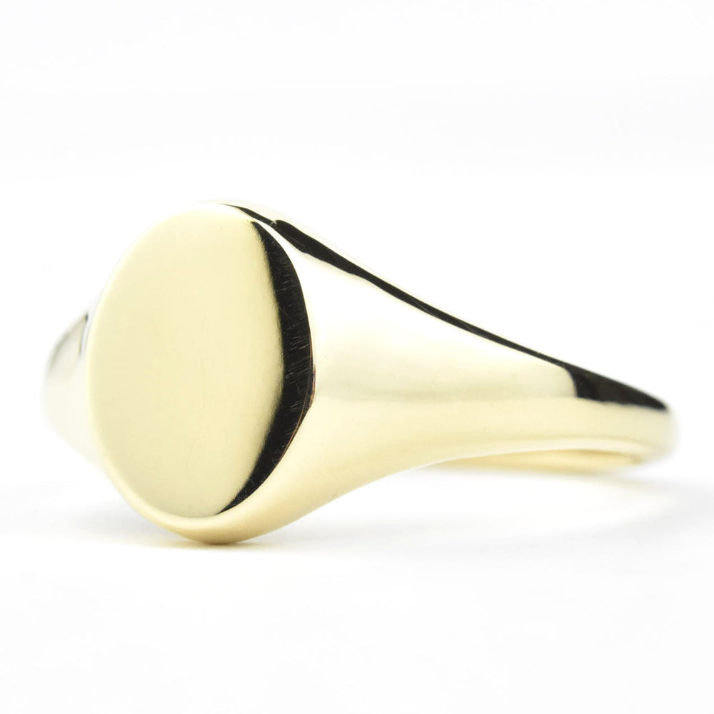 10k Yellow Gold Signet Ring - Goldmakers Fine Jewelry