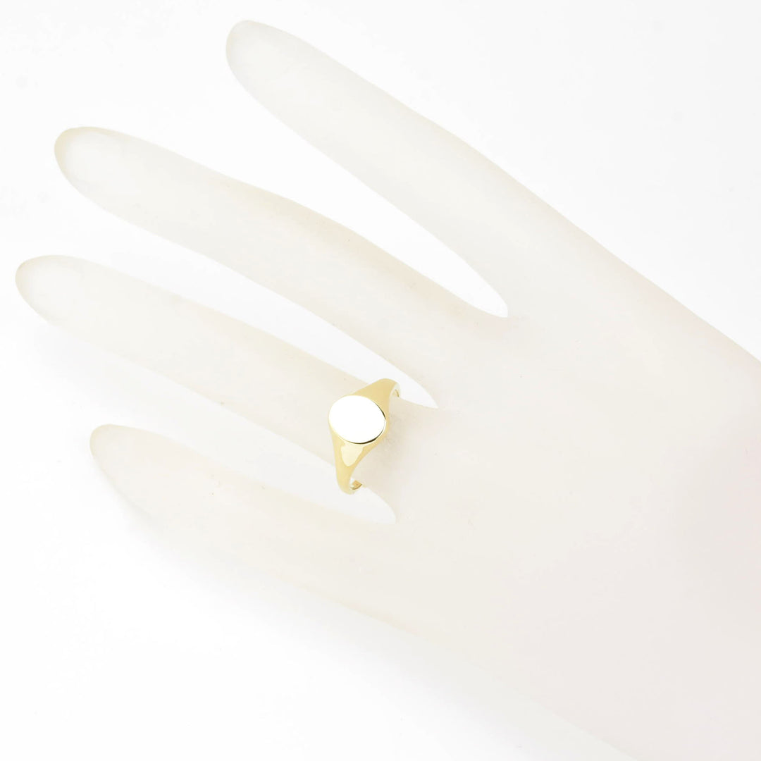 10k Yellow Gold Signet Ring - Goldmakers Fine Jewelry