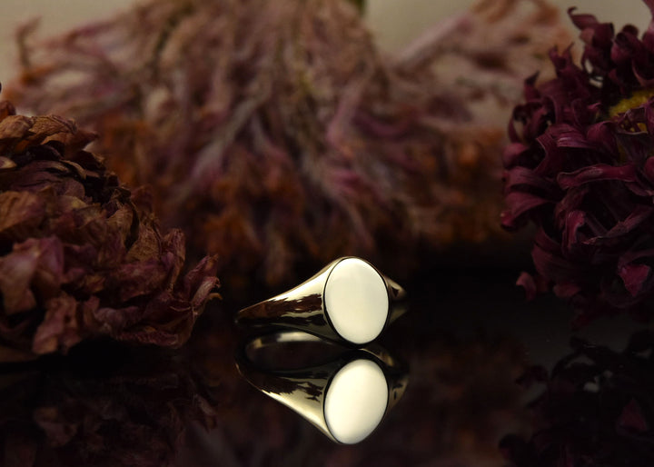 10k Yellow Gold Signet Ring - Goldmakers Fine Jewelry
