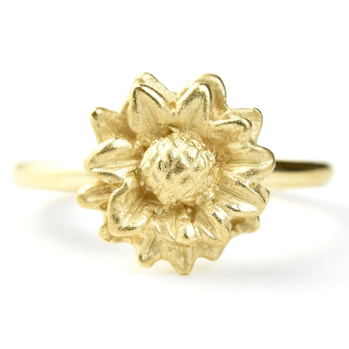 Sunflower Ring in 10k Yellow Gold