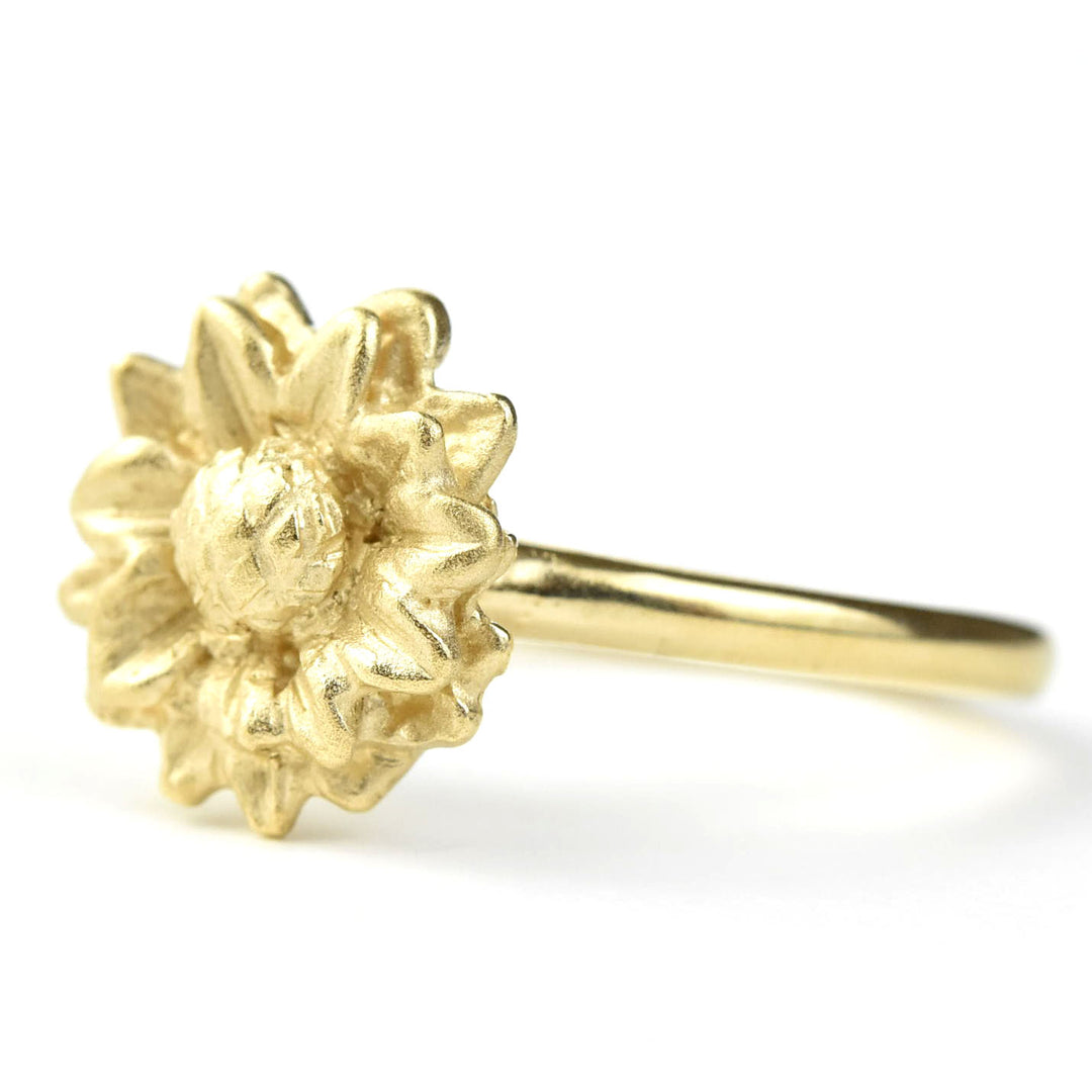 Sunflower Ring in 10k Yellow Gold