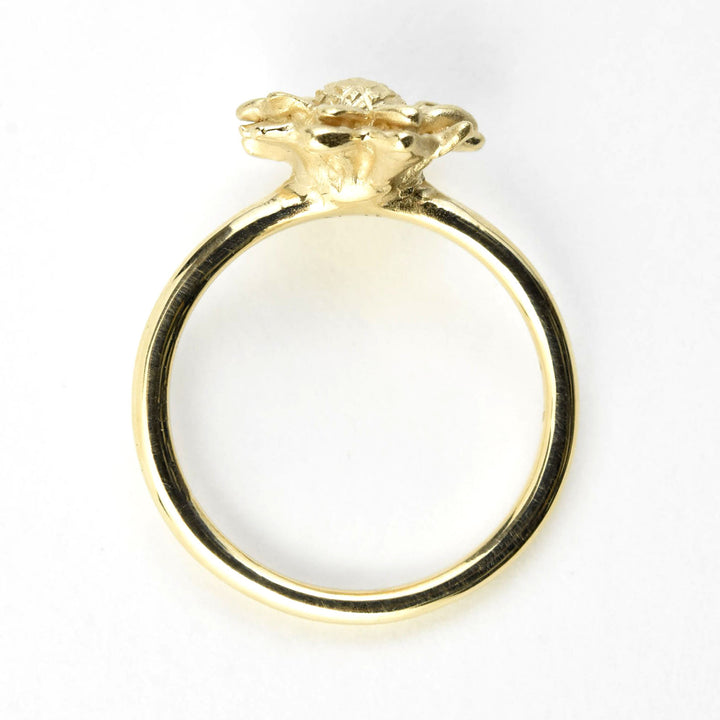 Sunflower Ring in 10k Yellow Gold