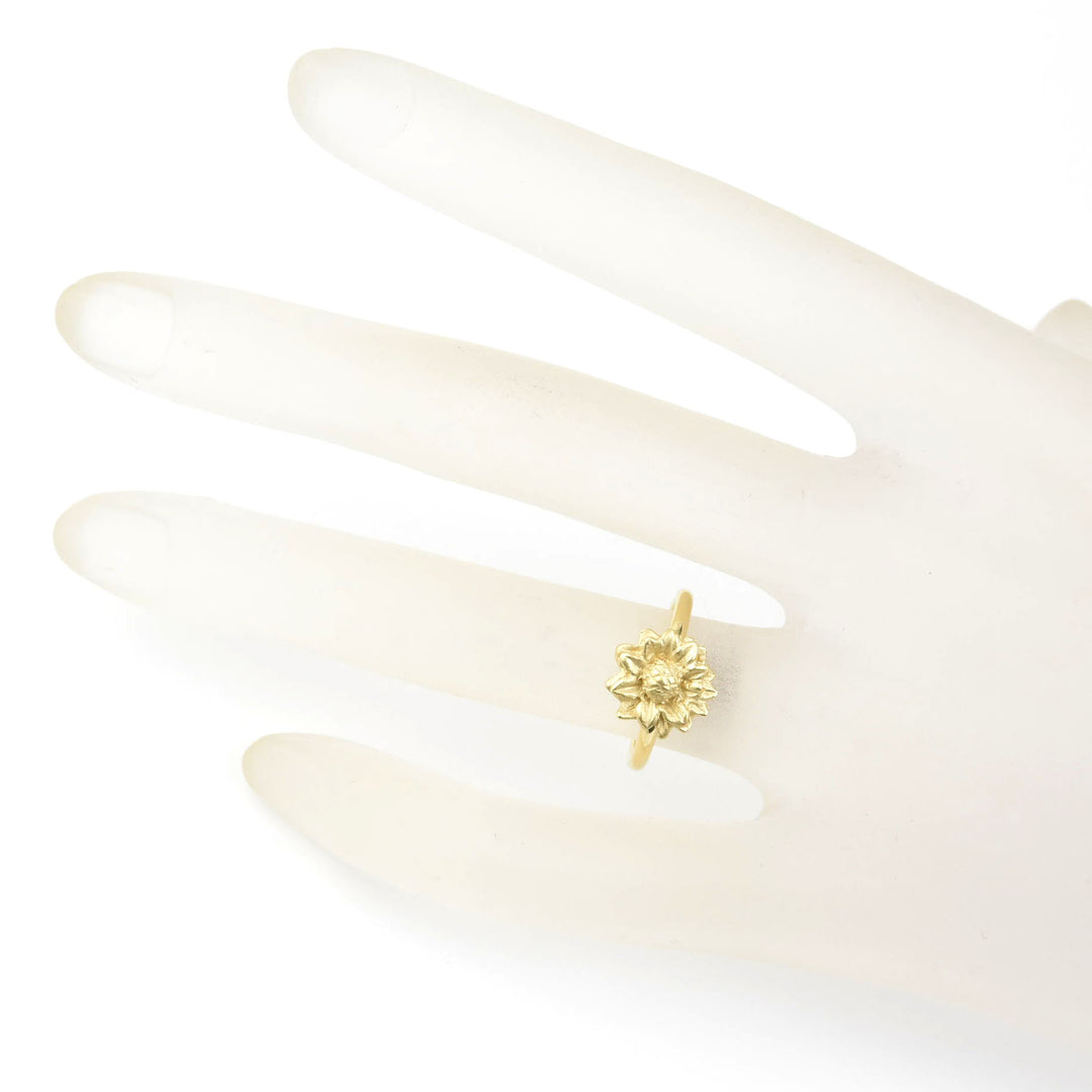 Sunflower Ring in 10k Yellow Gold