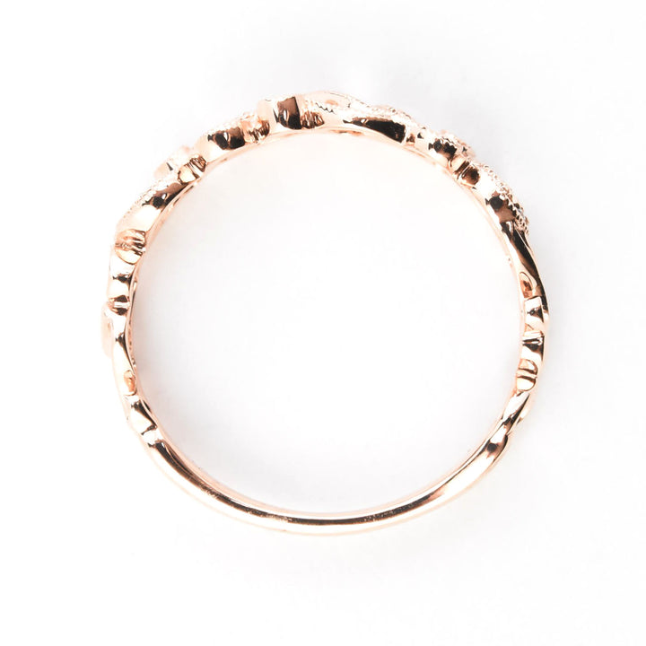 Victorian Ivy Diamond Band in Gold - Goldmakers Fine Jewelry