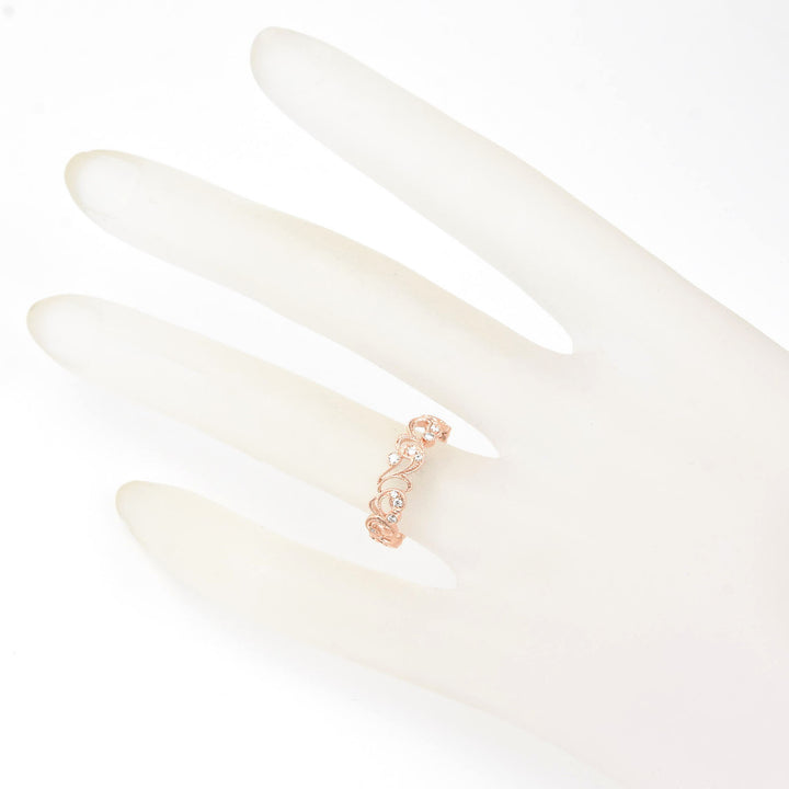 Victorian Ivy Diamond Band in Gold - Goldmakers Fine Jewelry