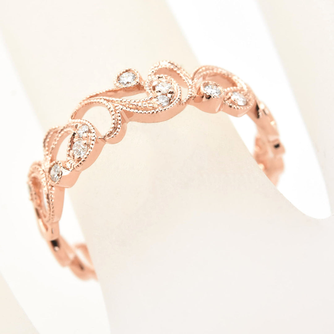 Victorian Ivy Diamond Band in Gold - Goldmakers Fine Jewelry