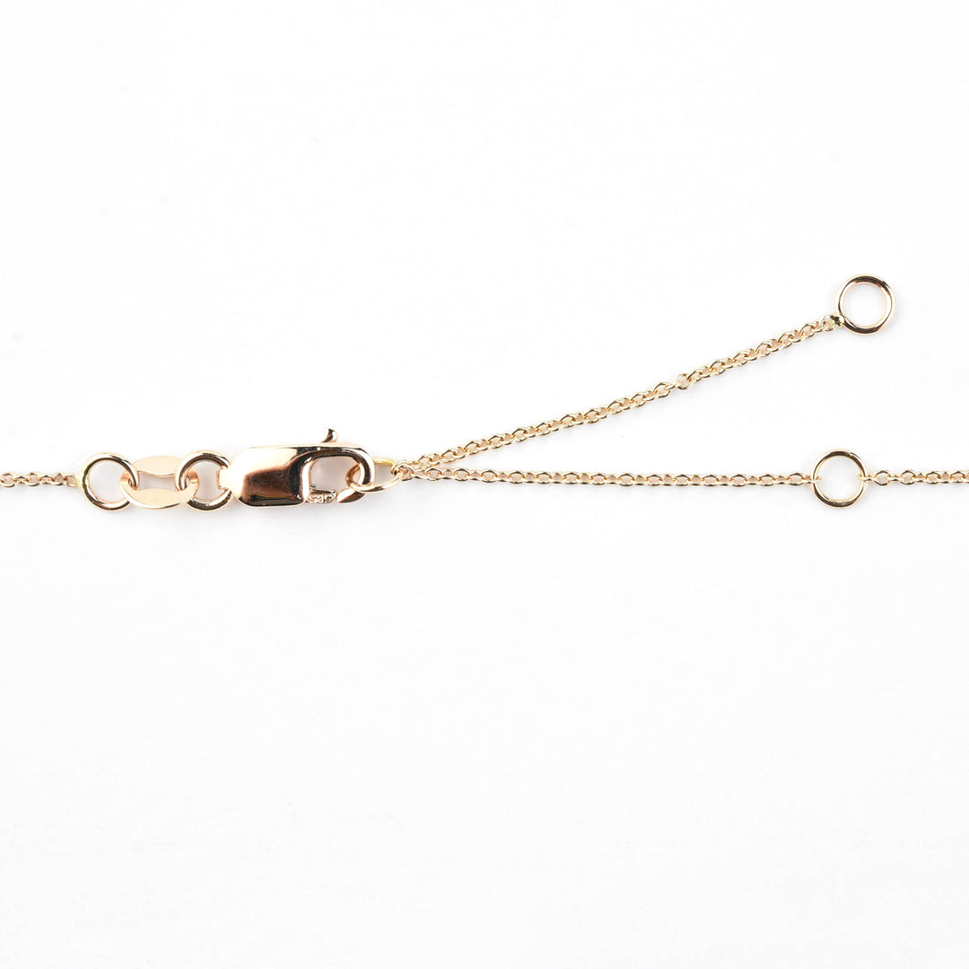 Garnet, Pink Sapphire and Diamond Necklace in 14k Rose Gold