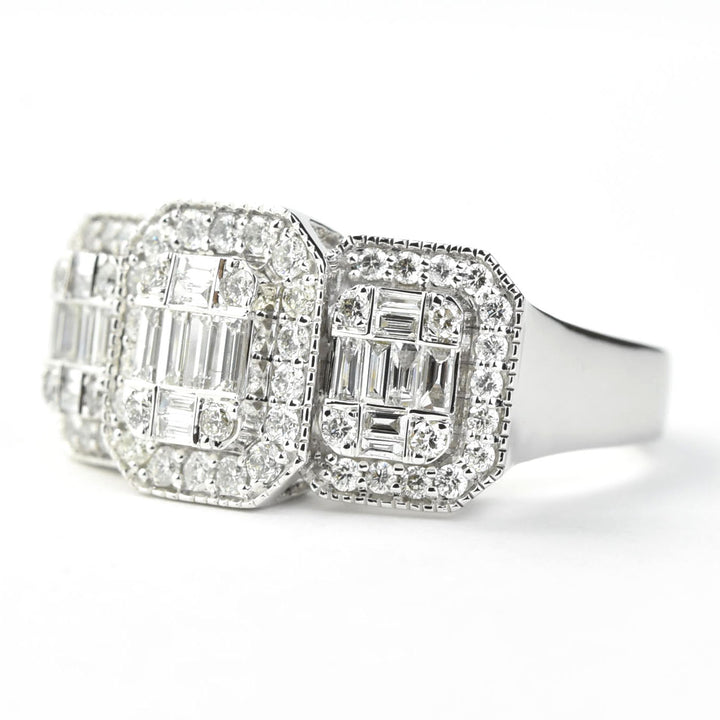 Diamond Cluster Ring in 14k White Gold