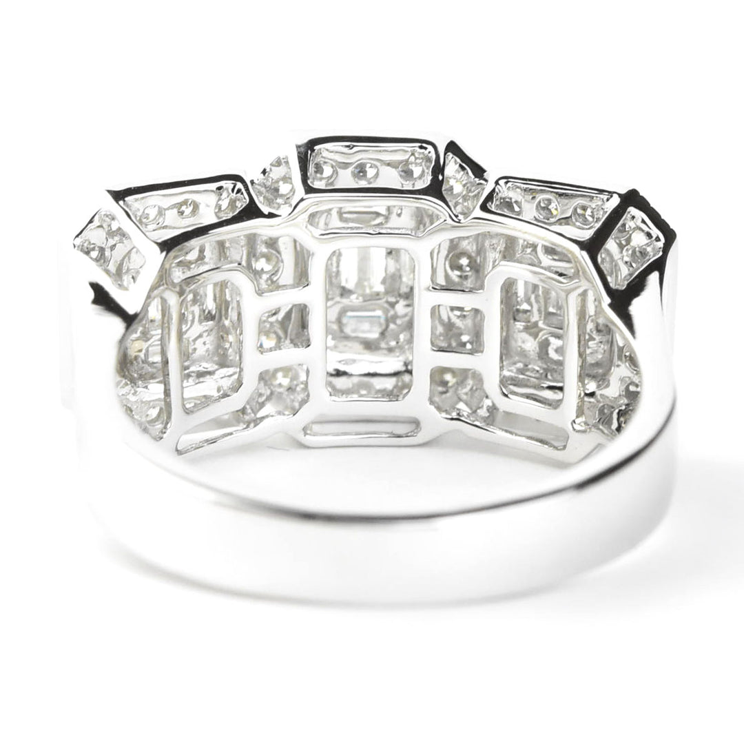 Diamond Cluster Ring in 14k White Gold