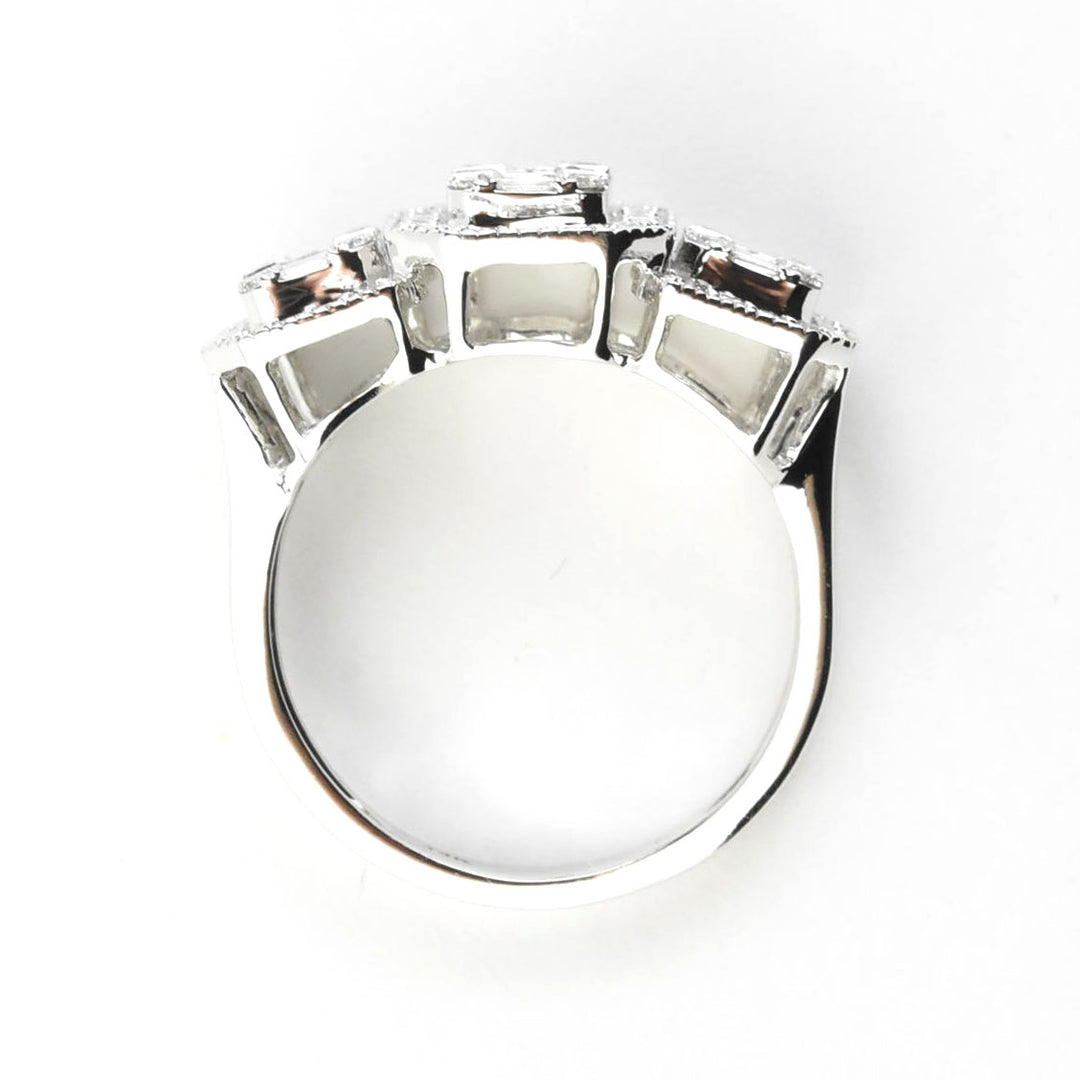 Diamond Cluster Ring in 14k White Gold