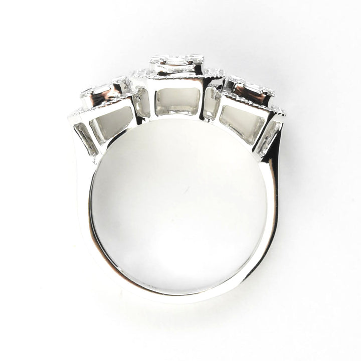 Diamond Cluster Ring in 14k White Gold