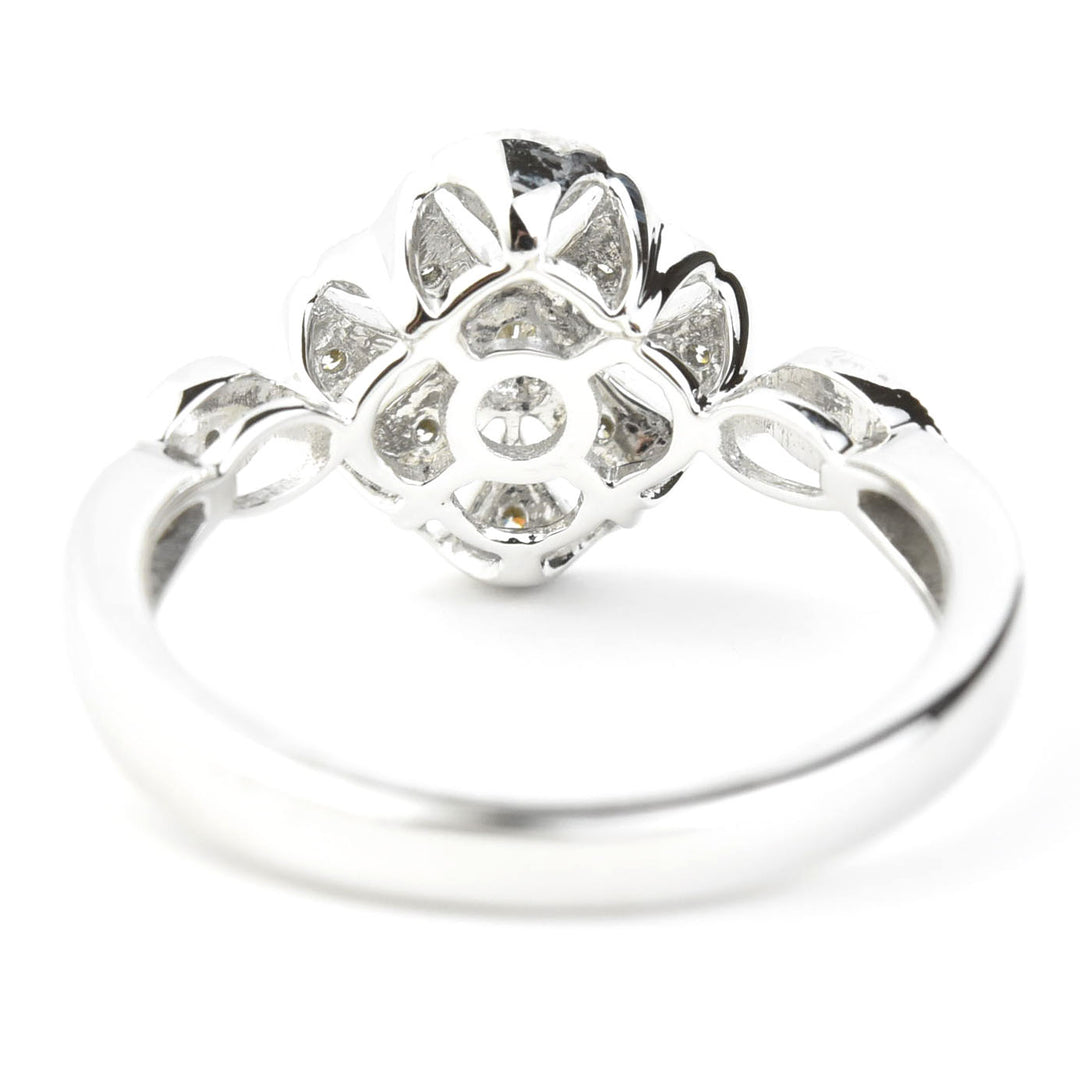Deco Diamond Ring in 14k White Gold - Goldmakers Fine Jewelry