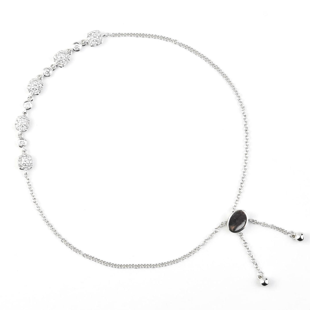 Delicate Diamond Bracelet in White Gold - Goldmakers Fine Jewelry
