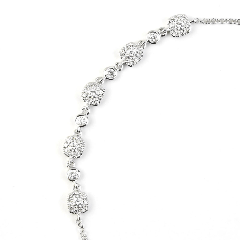Delicate Diamond Bracelet in White Gold - Goldmakers Fine Jewelry