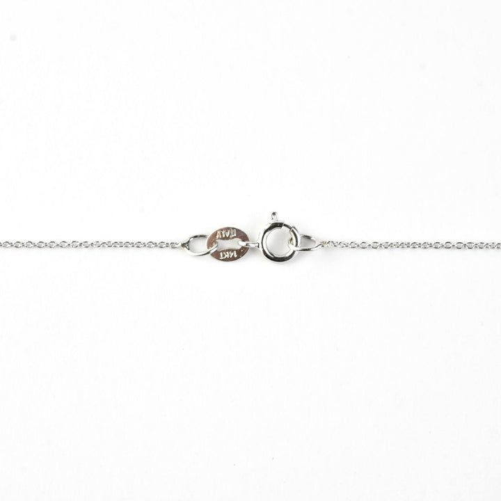 Spiked Diamond Necklace in 14k White Gold