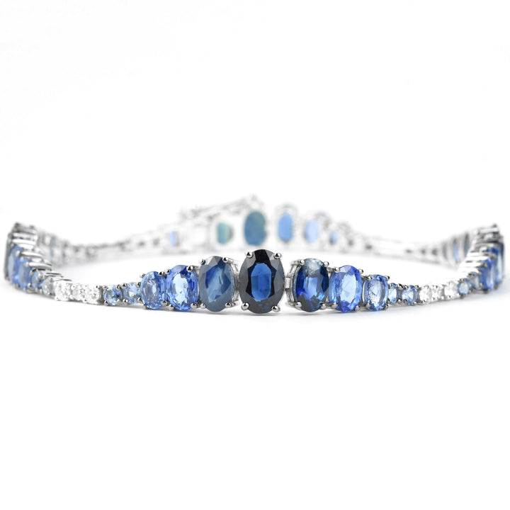 Beautiful Blue Ombre Sapphire Bracelet