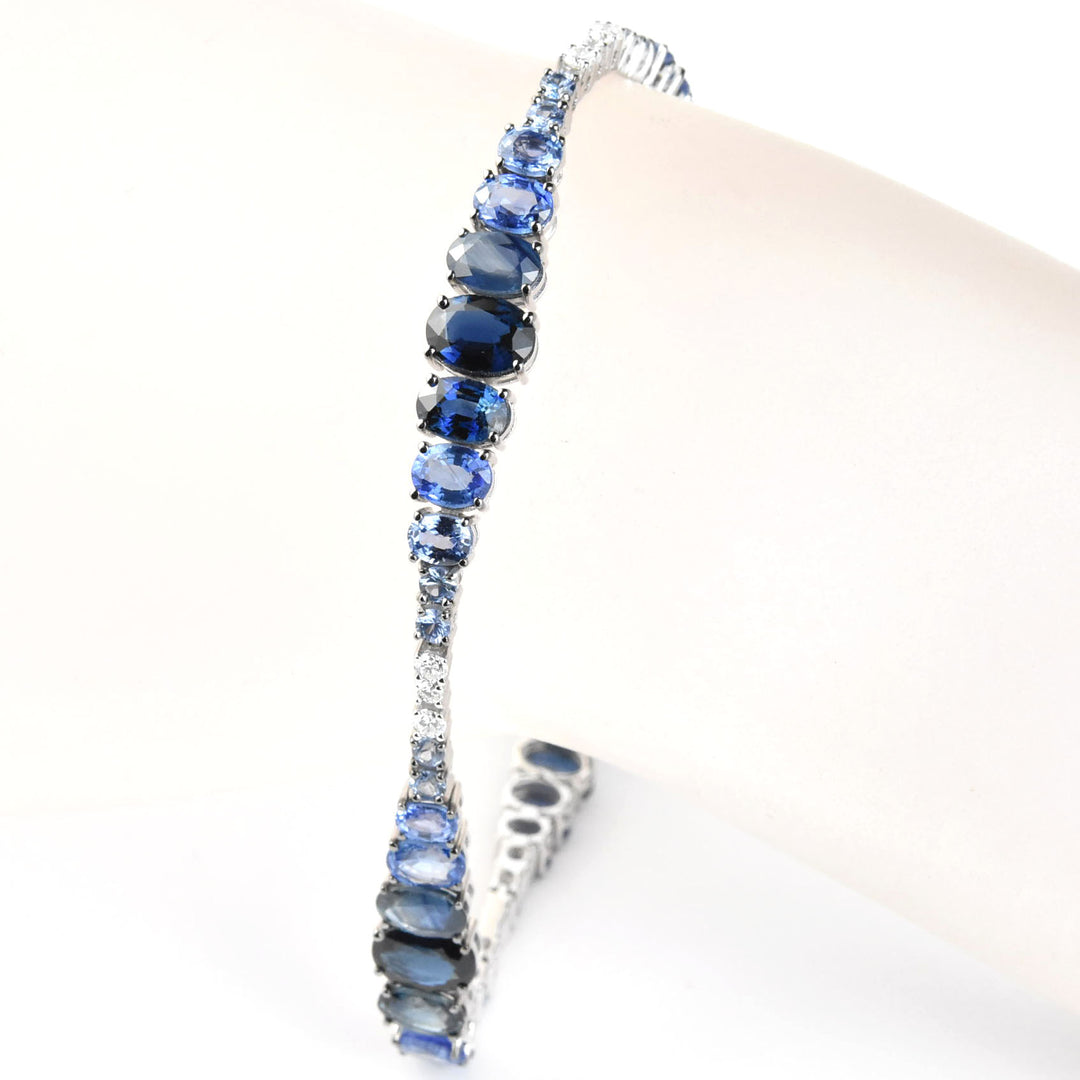 Beautiful Blue Ombre Sapphire Bracelet