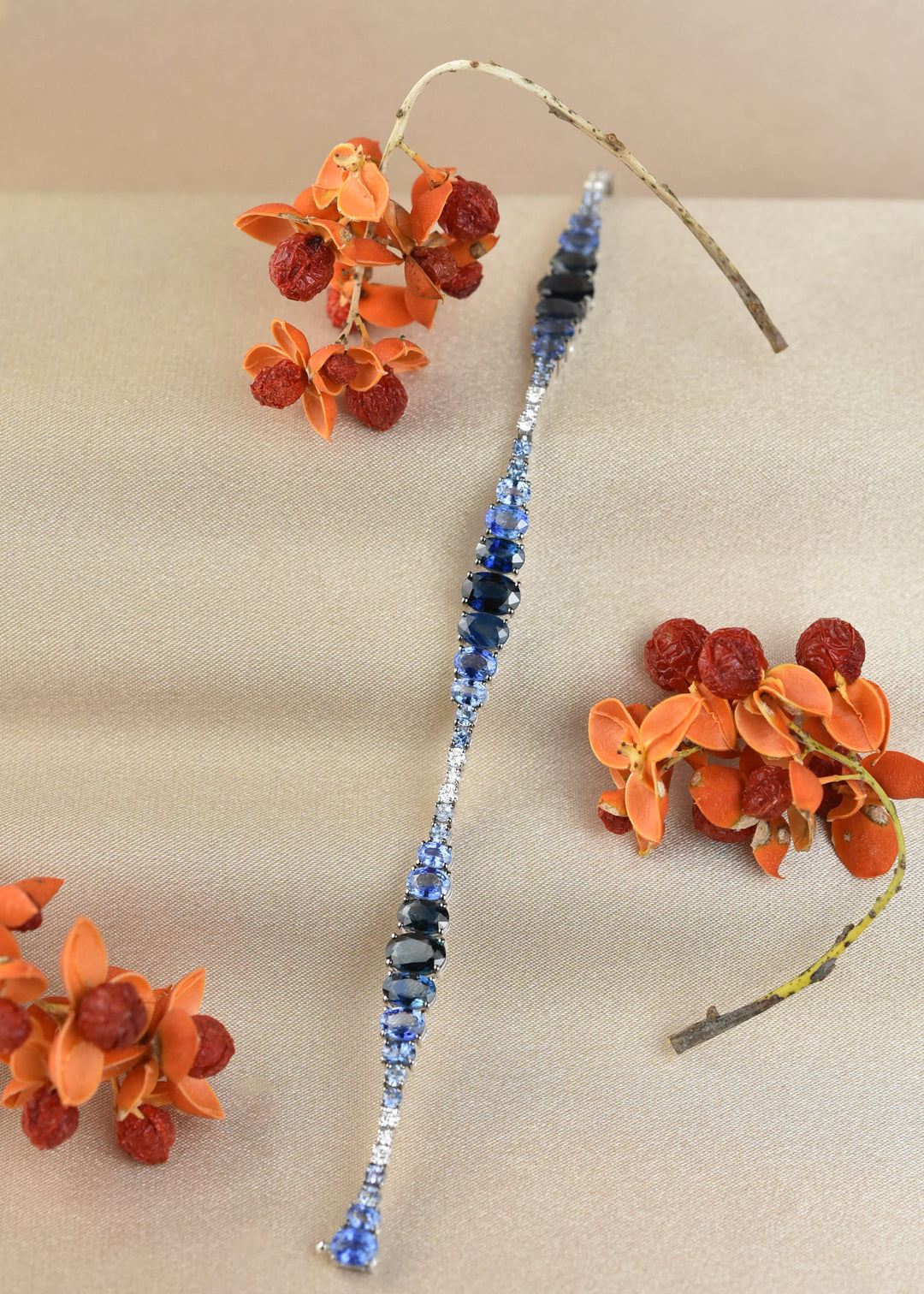 Beautiful Blue Ombre Sapphire Bracelet