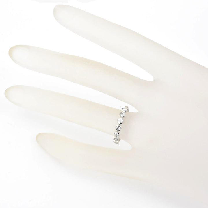 Scalloped Bezel Diamond Bands, Rose and Yellow Gold - Goldmakers Fine Jewelry