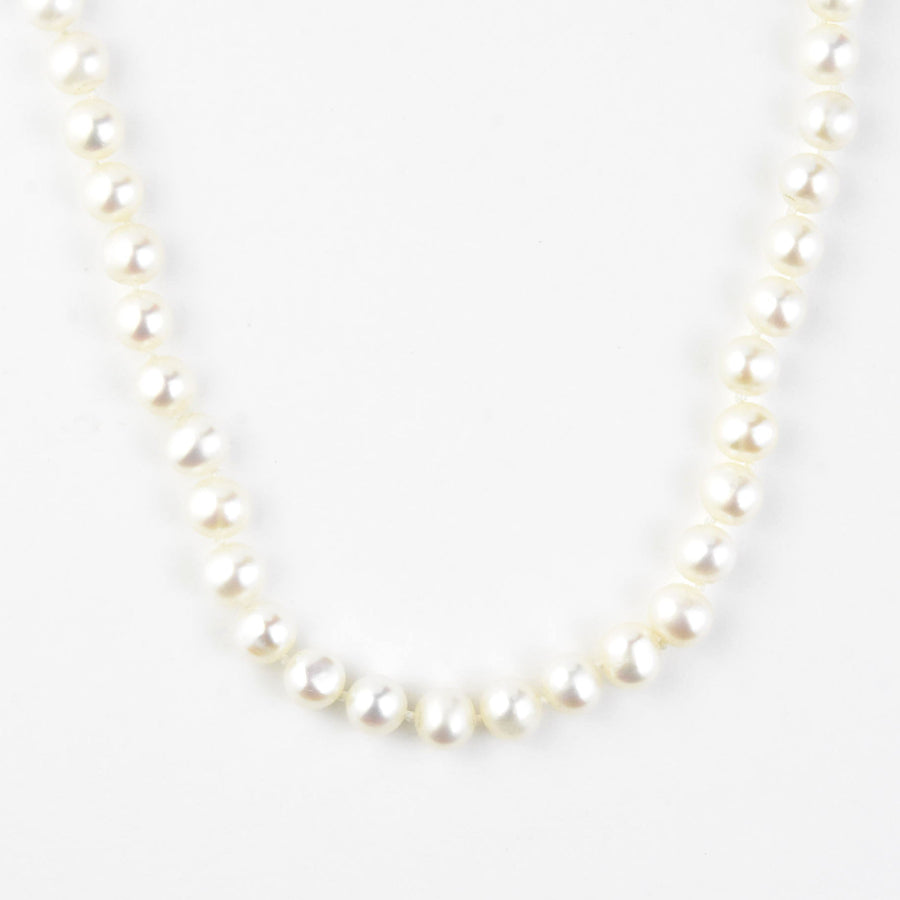 Pearl Strand with 14k Gold Clasp, 6mm - Goldmakers Fine Jewelry