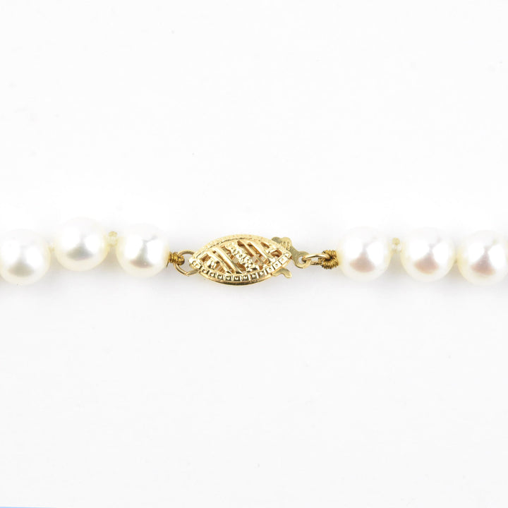Pearl Strand with 14k Gold Clasp, 6mm - Goldmakers Fine Jewelry