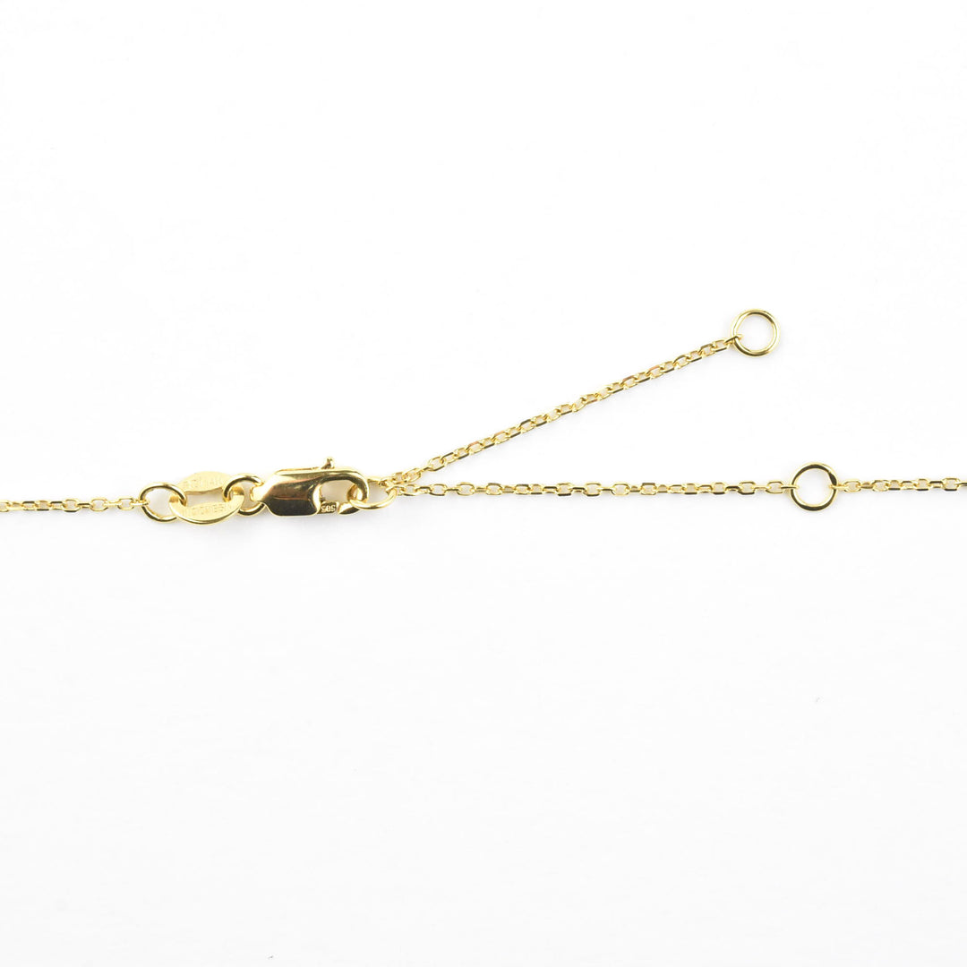 14k Yellow Gold Amethyst and Diamond Necklace