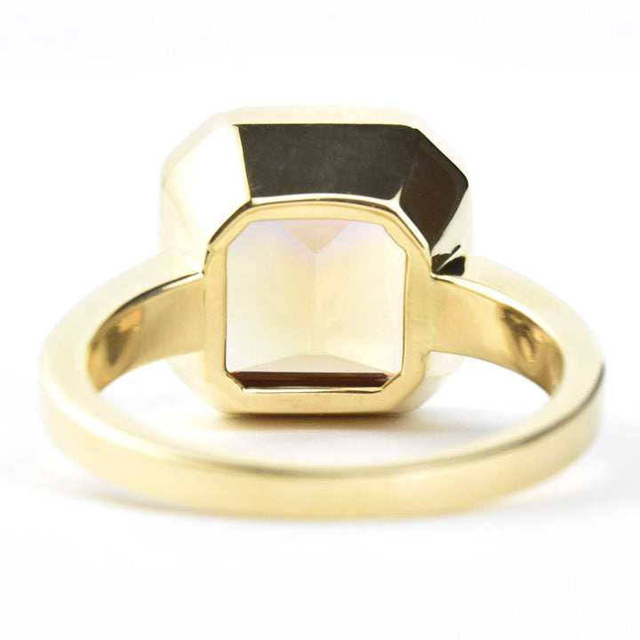 Ametrine Bezel Ring in 14K Yellow Gold - Goldmakers Fine Jewelry