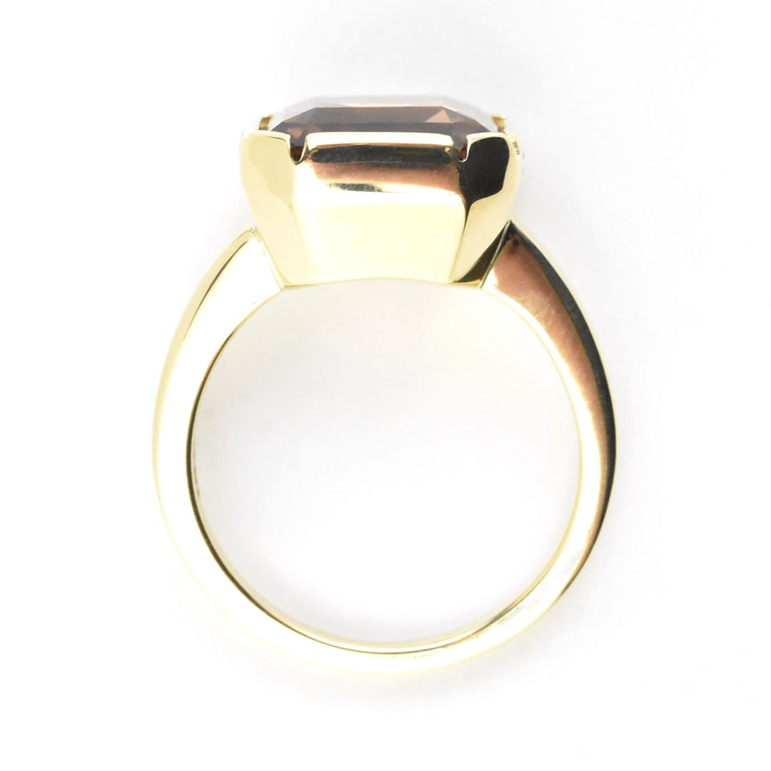 Ametrine Bezel Ring in 14K Yellow Gold - Goldmakers Fine Jewelry