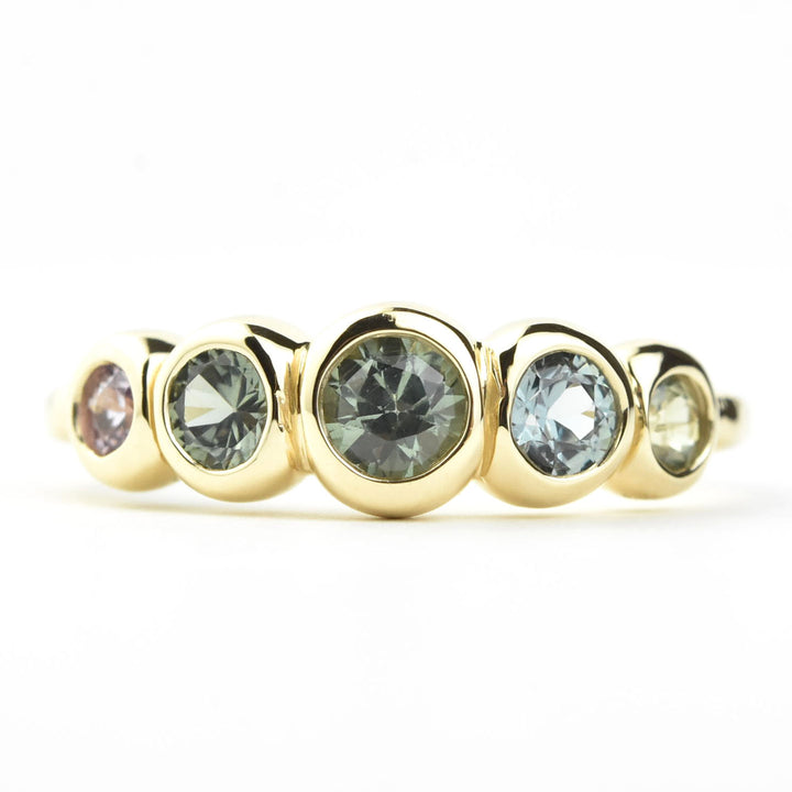 Sapphire Wedding Band: Blues Palette