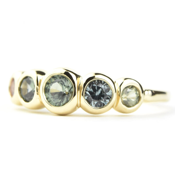 Sapphire Wedding Band: Blues Palette