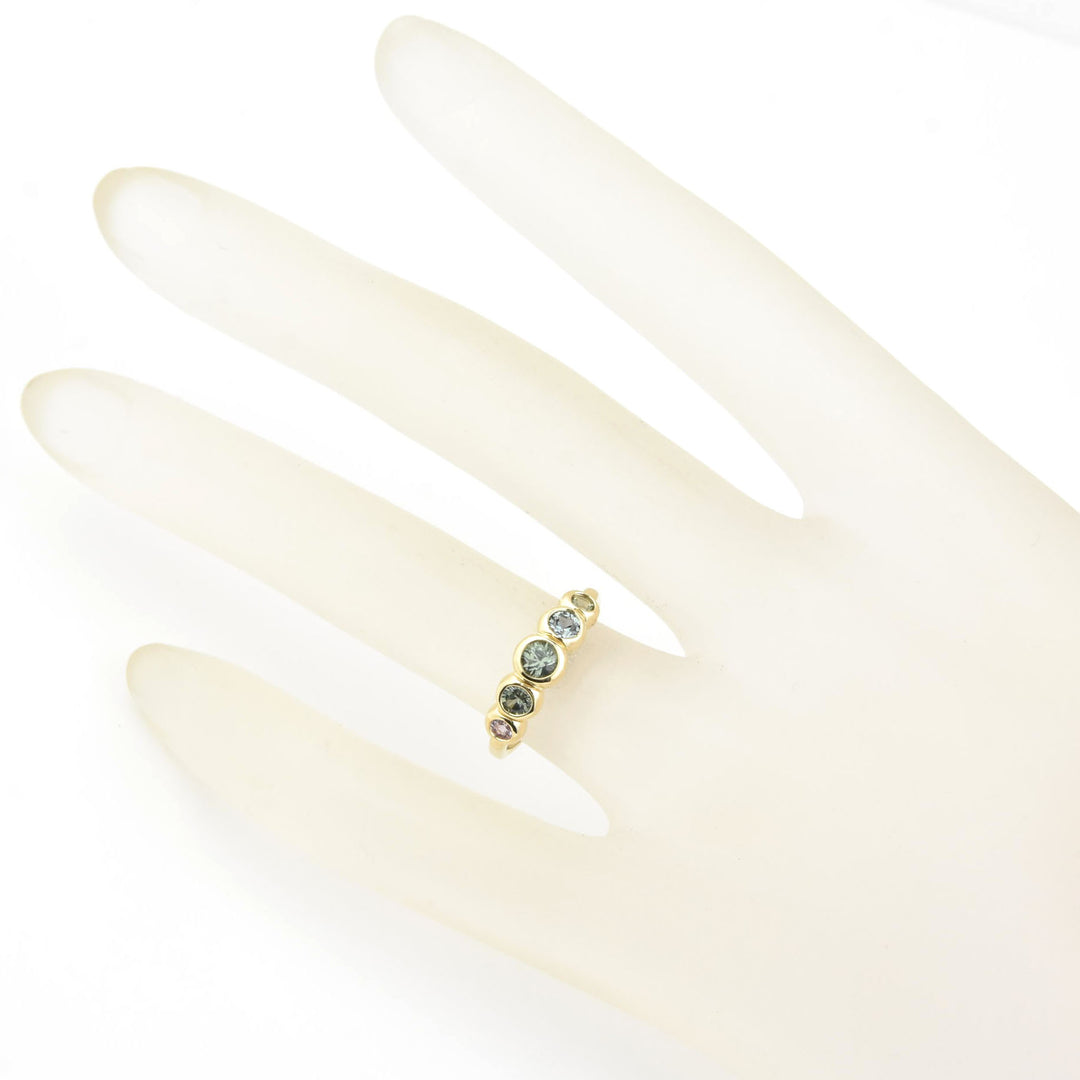 Sapphire Wedding Band: Blues Palette