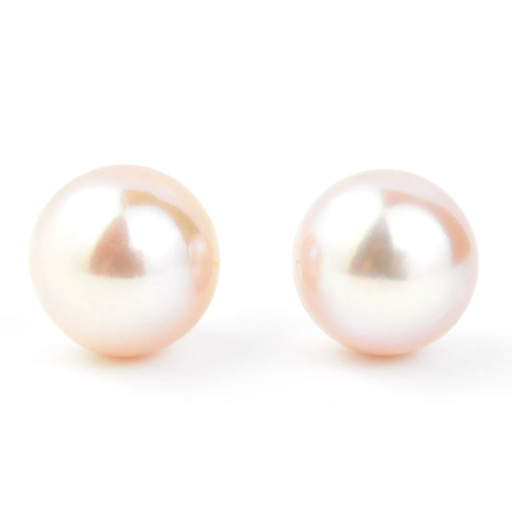 Freshwater Pearl Studs in 14k Yellow Gold - Goldmakers Fine Jewelry
