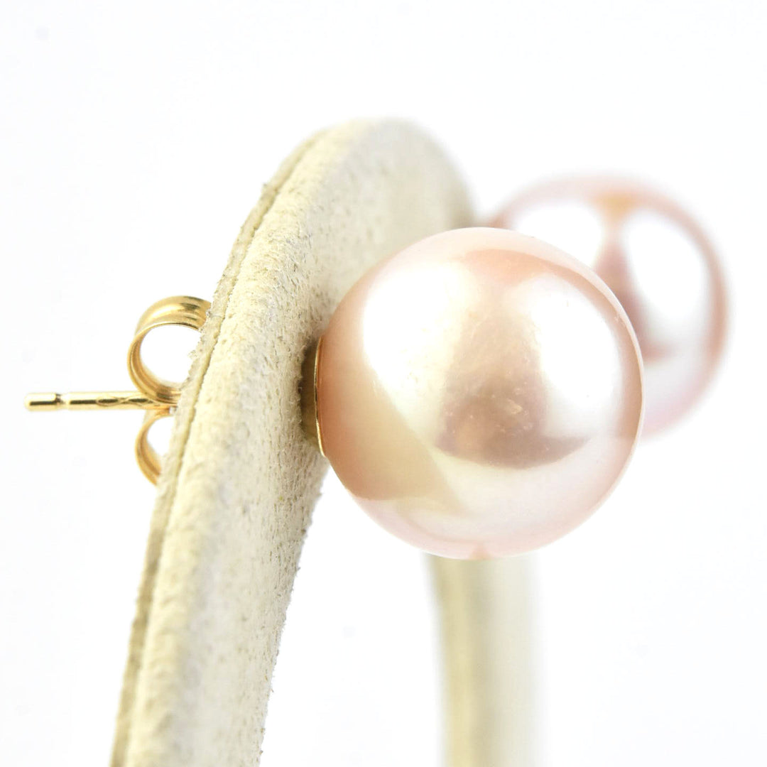 Freshwater Pearl Studs in 14k Yellow Gold - Goldmakers Fine Jewelry
