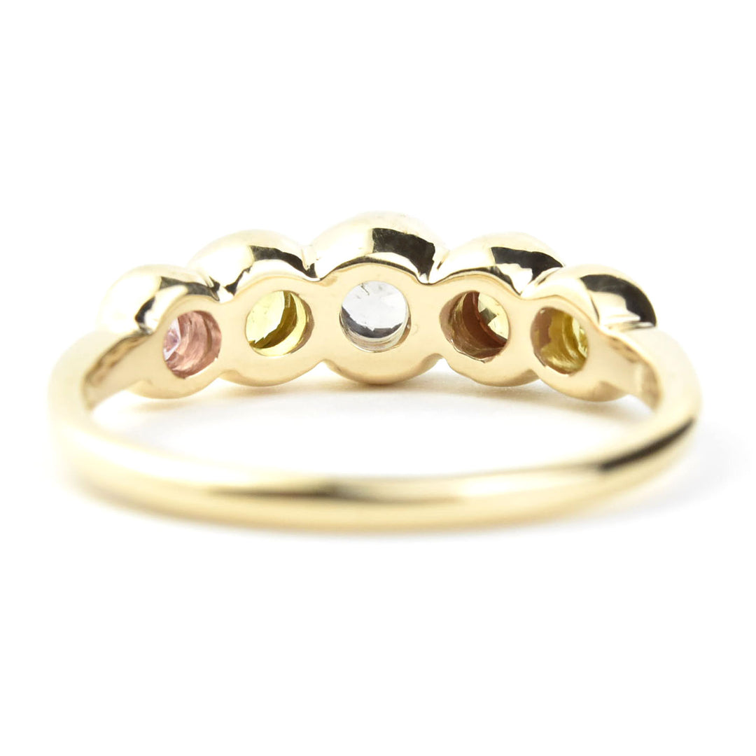 Sapphire Wedding Band: Bright Color Palette