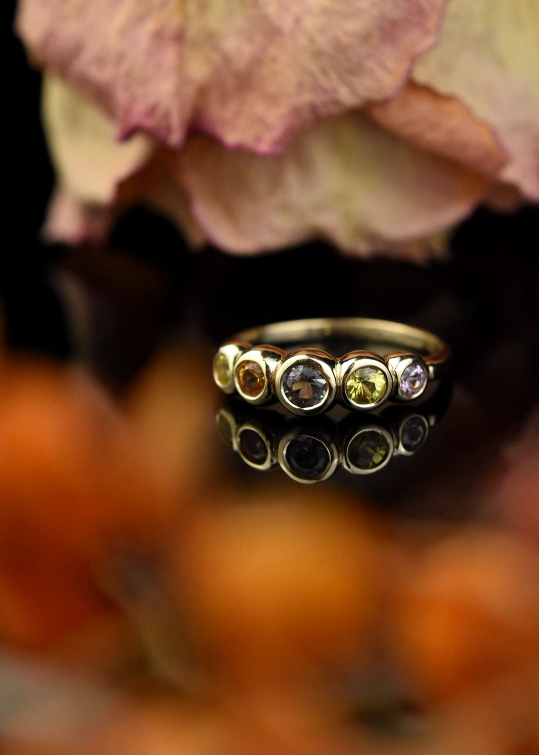 Sapphire Wedding Band: Bright Color Palette