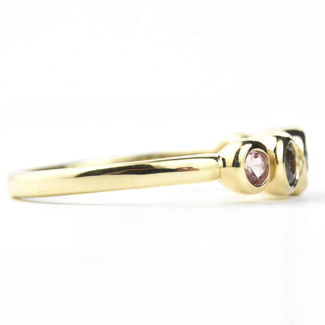 Sapphire Wedding Band: Green and Purple Palette