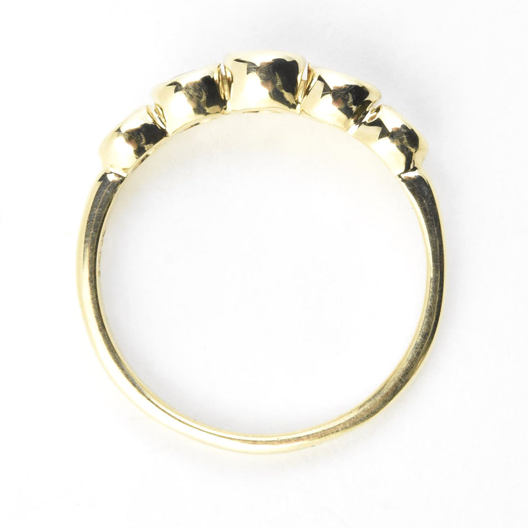 Sapphire Wedding Band: Green and Purple Palette