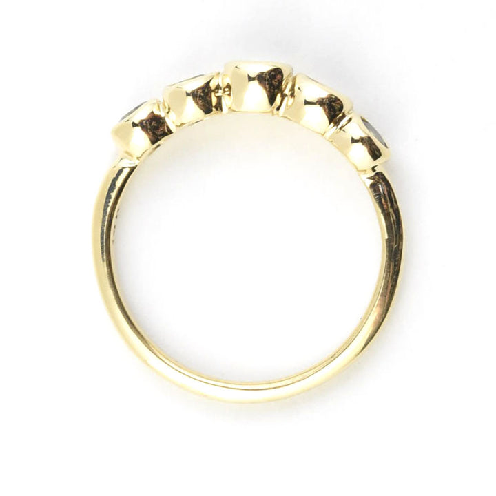 Sapphire Wedding Band: Green Palette