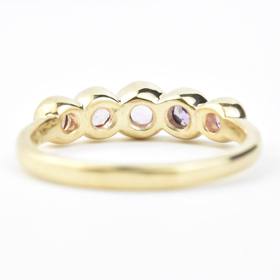 Sapphire Wedding Band: Purple Palette