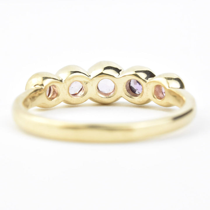 Sapphire Wedding Band: Purple Palette