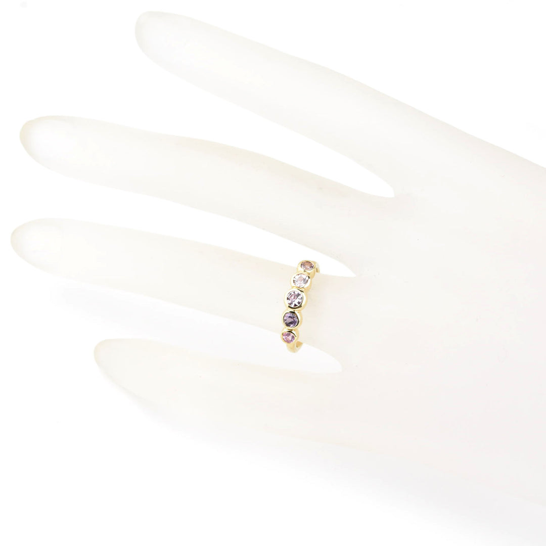 Sapphire Wedding Band: Purple Palette