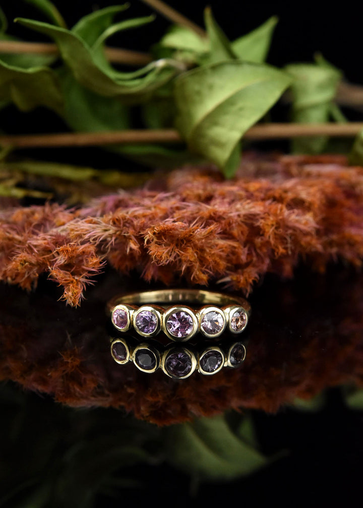 Sapphire Wedding Band: Purple Palette