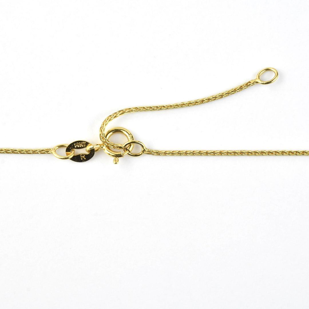 Circle Swirl Diamond Necklace in 14k Yellow Gold