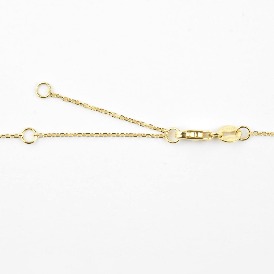 14k Yellow Gold Citrine, Yellow Sapphire and Diamond Necklace - Goldmakers Fine Jewelry