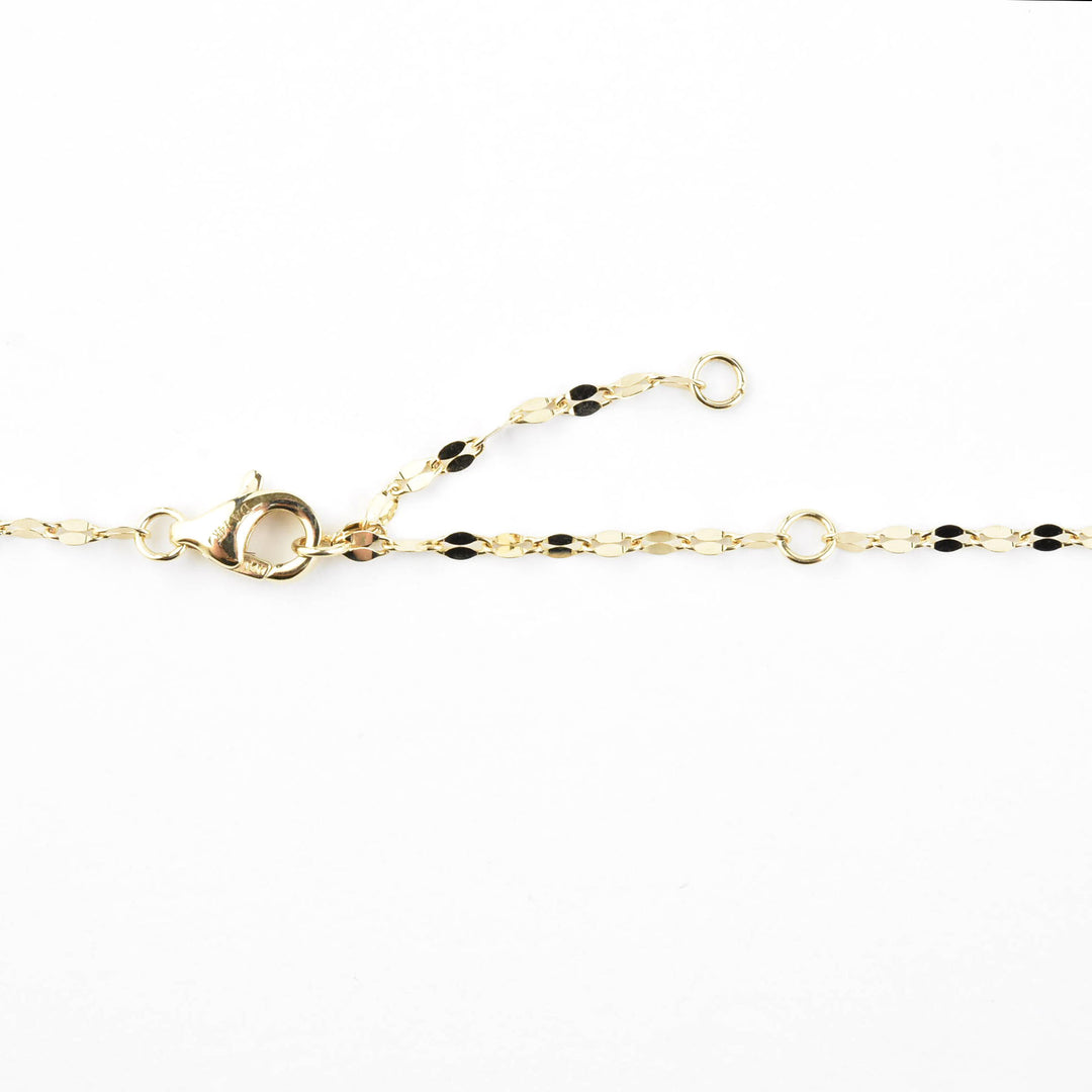 14k Yellow Gold Diamond Compass Necklace - Goldmakers Fine Jewelry